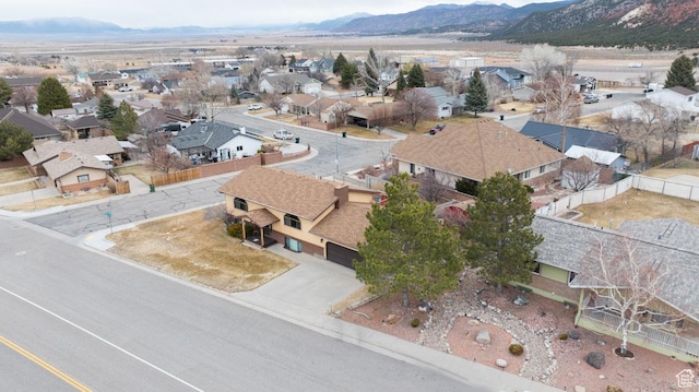 161 S Canyon Rd E, Parowan, UT 84761 - drone / aerial view with a mountain view and a residential view