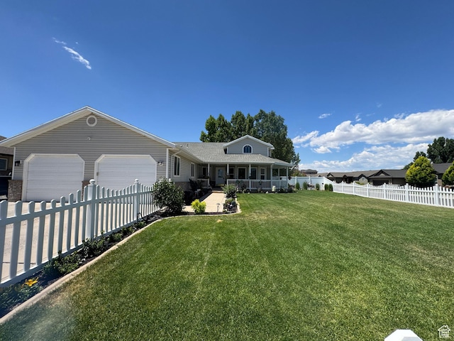 2922 S 500 E, Vernal, UT 84078 - view of front of property featuring a garage, driveway, and covered porch