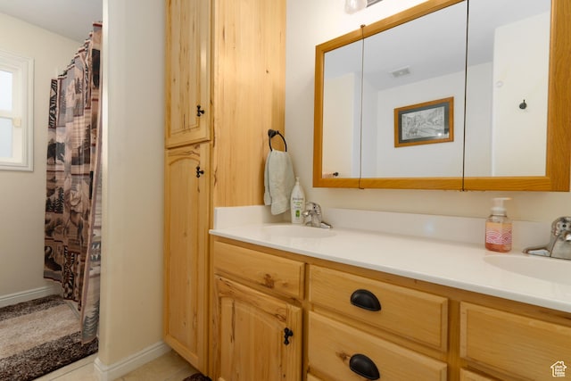 2922 S 500 E, Vernal, UT 84078 - full bath featuring double vanity and curtained shower