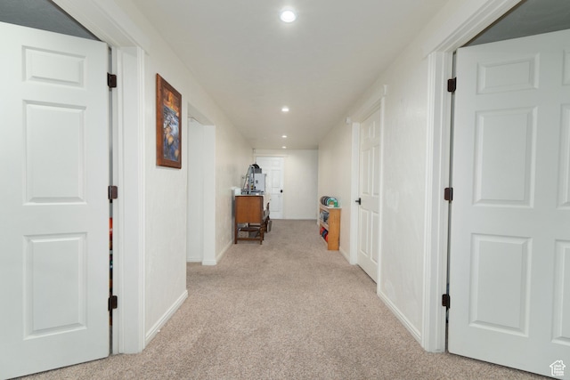 2922 S 500 E, Vernal, UT 84078 - hall with carpet, recessed lighting, and baseboards