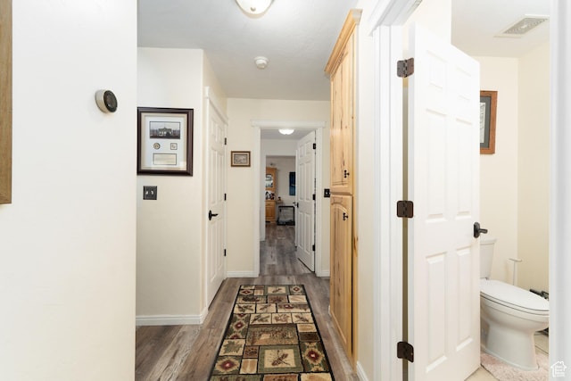 2922 S 500 E, Vernal, UT 84078 - hall with wood finished floors and baseboards