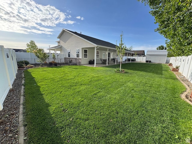 2922 S 500 E, Vernal, UT 84078 - back of property featuring a patio and an outdoor structure