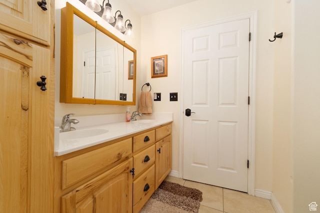 2922 S 500 E, Vernal, UT 84078 - full bath featuring tile patterned flooring, double vanity, and baseboards