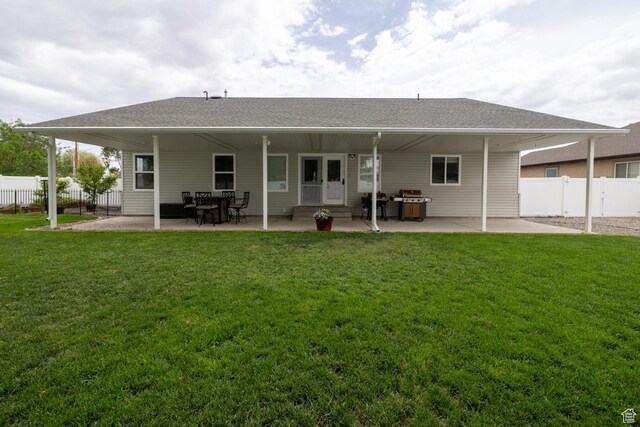 2922 S 500 E, Vernal, UT 84078 - rear view of house featuring a patio and roof with shingles