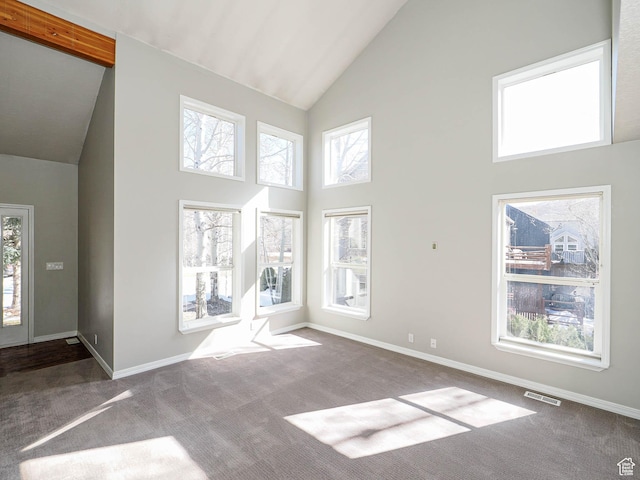 8004 Mustang Loop Rd, Park City, UT 84098 - foyer entrance featuring baseboards, visible vents, and carpet floors