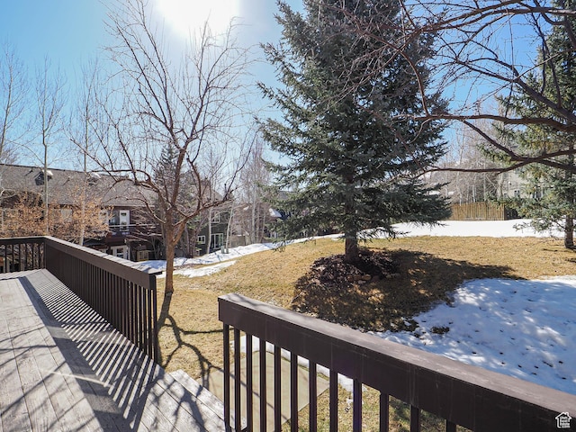 8004 Mustang Loop Rd, Park City, UT 84098 - view of snow covered deck