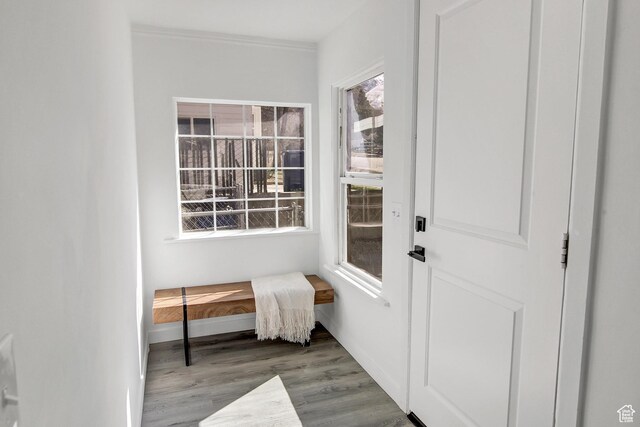 1278 E 22nd St S, Ogden, UT 84401 - doorway featuring baseboards and wood finished floors