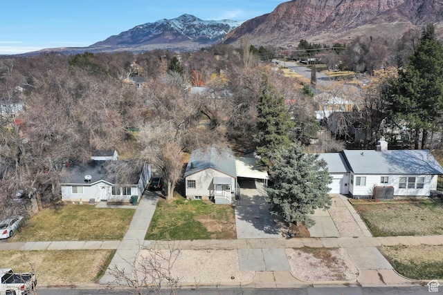 1278 E 22nd St S, Ogden, UT 84401 - drone / aerial view featuring a mountain view