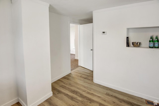 1278 E 22nd St S, Ogden, UT 84401 - hallway with wood finished floors, visible vents, and baseboards