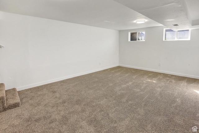 1278 E 22nd St S, Ogden, UT 84401 - basement with baseboards and carpet