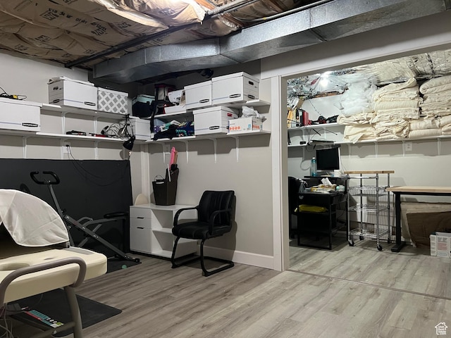 view of storage room