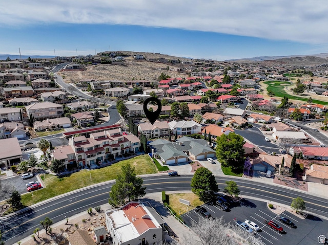 birds eye view of property featuring a residential view