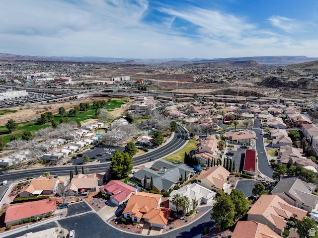 drone / aerial view featuring a residential view