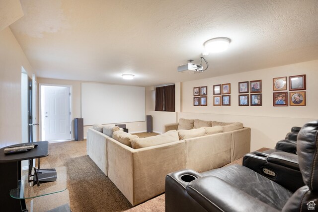 2581 W 2675 N, Farr West, UT 84404 - living area featuring a textured ceiling and carpet floors