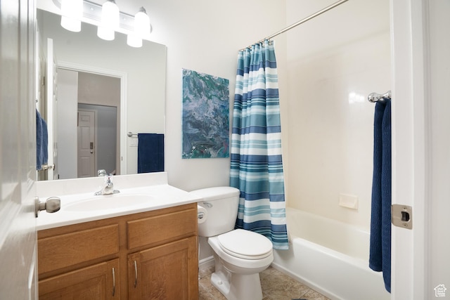 2581 W 2675 N, Farr West, UT 84404 - full bath featuring toilet, vanity, tile patterned flooring, and shower / tub combo with curtain