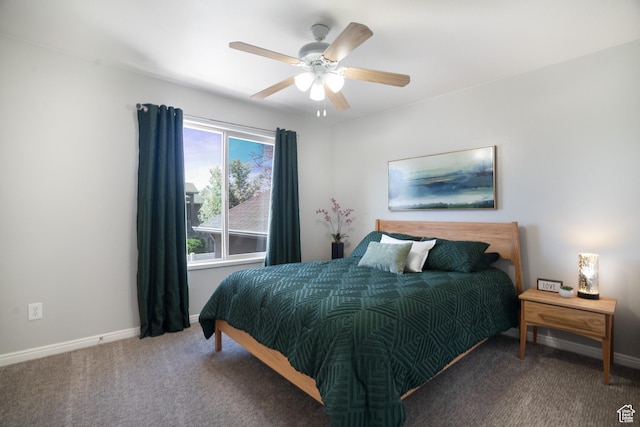 2581 W 2675 N, Farr West, UT 84404 - bedroom with baseboards, a ceiling fan, and carpet floors