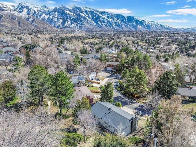 2605 E Portsmouth Ave S, Cottonwood Heights, UT 84121 - bird's eye view with a mountain view and a residential view