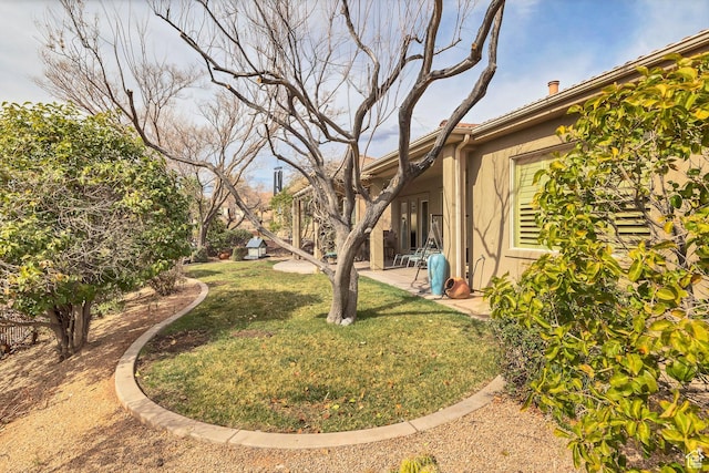 view of yard with a patio