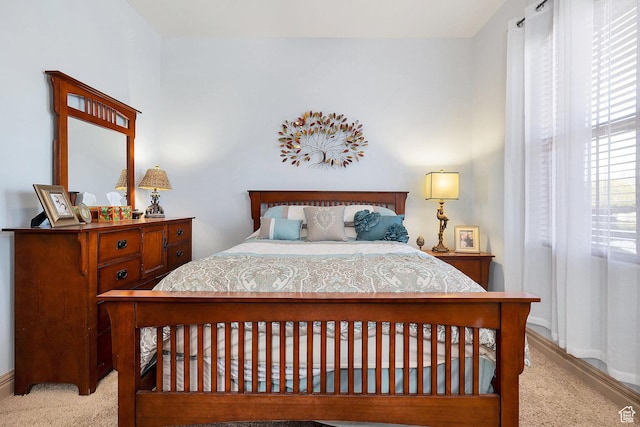 bedroom with carpet flooring