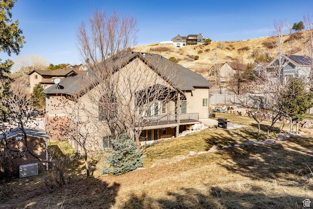 2652 E 6500 S, Uintah, UT 84403 - back of property with a deck and stucco siding