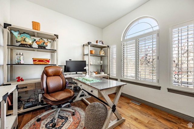 2652 E 6500 S, Uintah, UT 84403 - home office featuring plenty of natural light and wood finished floors