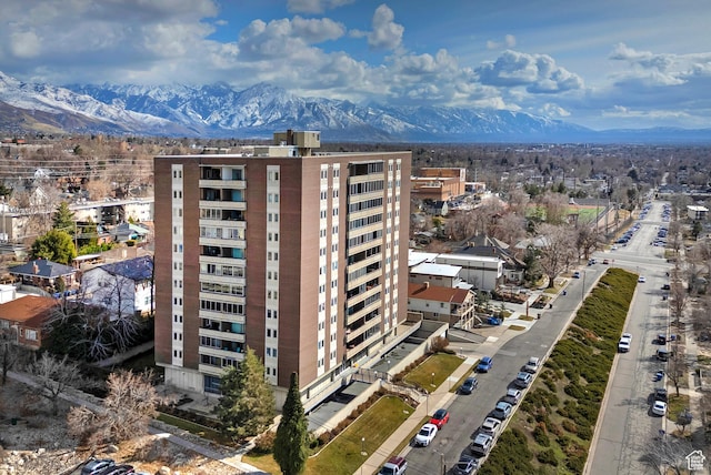 exterior space with a mountain view