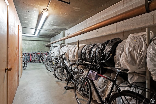 garage featuring bike storage