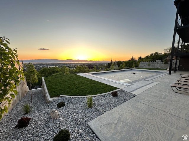 1413 N 1500 E, Provo, UT 84604 - view of yard featuring a mountain view and a patio