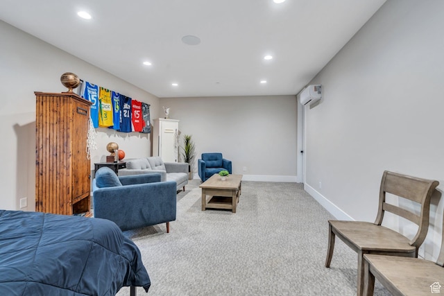 1413 N 1500 E, Provo, UT 84604 - carpeted bedroom with recessed lighting, baseboards, and a wall unit AC