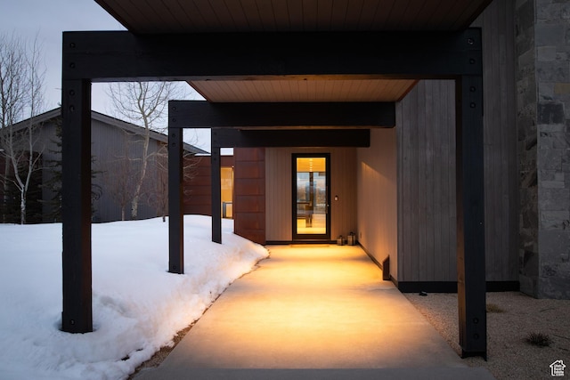 9774 N Red Hawk Trl, Park City, UT 84098 - view of snow covered patio