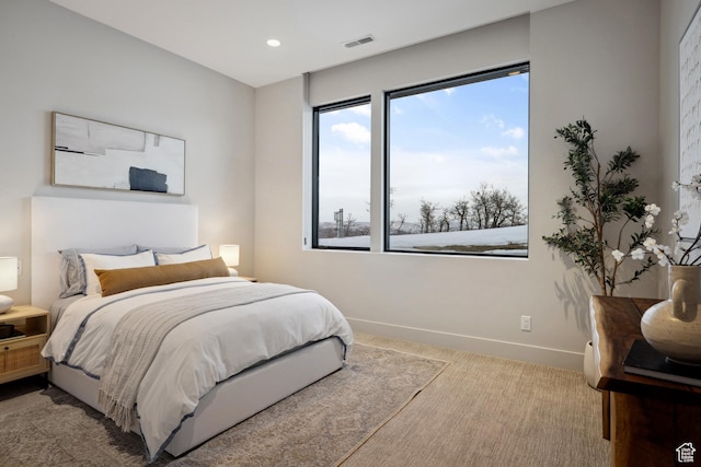9774 N Red Hawk Trl, Park City, UT 84098 - carpeted bedroom featuring visible vents, recessed lighting, and baseboards