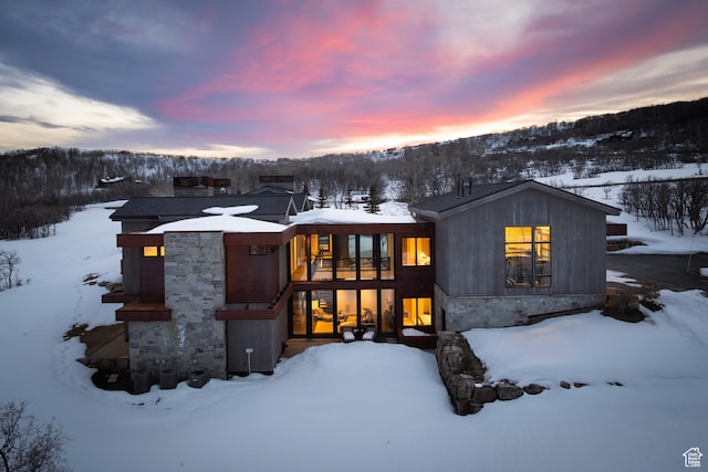 9774 N Red Hawk Trl, Park City, UT 84098 - view of front of house with stone siding