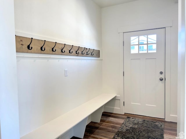 833 W Sunrise Cir, Garden City, UT 84028 - mudroom with dark wood-type flooring