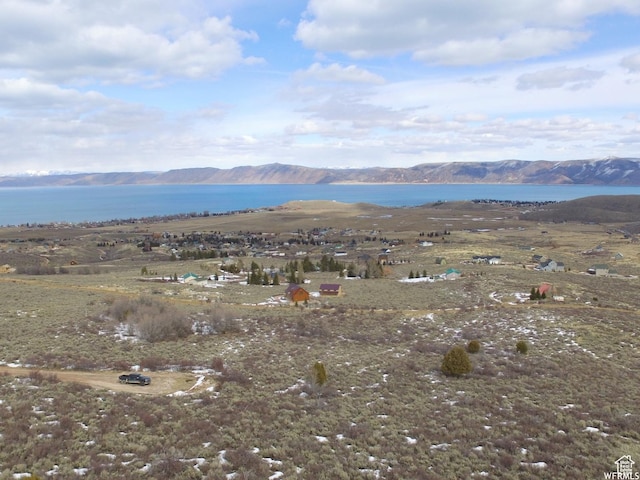833 W Sunrise Cir, Garden City, UT 84028 - drone / aerial view with a water and mountain view