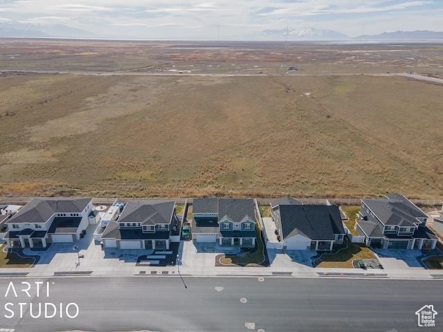 2211 W Parkview Dr, Syracuse, UT 84075 - drone / aerial view with a mountain view and a residential view