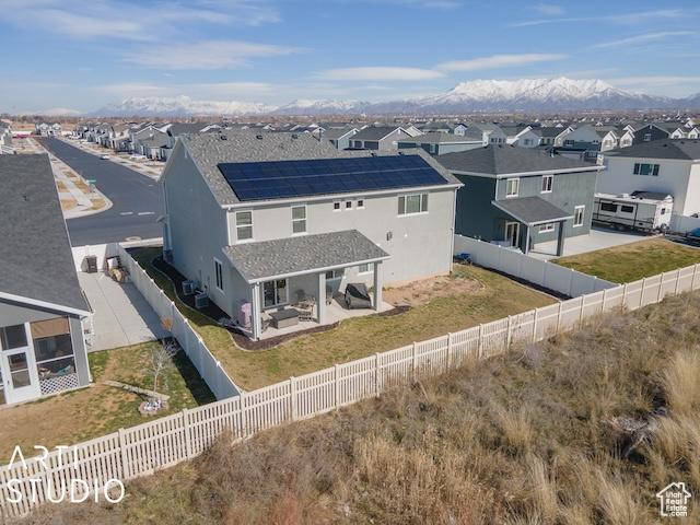 2211 W Parkview Dr, Syracuse, UT 84075 - bird's eye view with a mountain view and a residential view