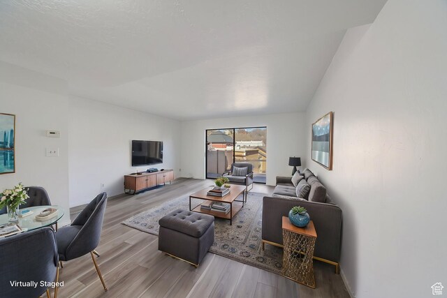 123 E 2nd Ave N Unit T-9, Salt Lake City, UT 84103 - living area with wood finished floors