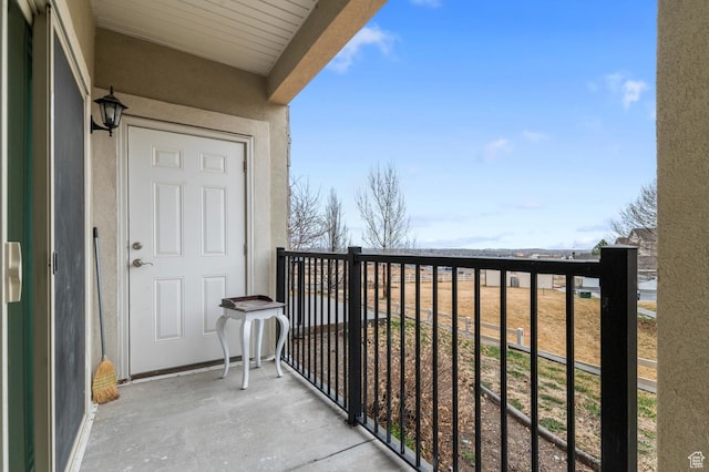 view of balcony