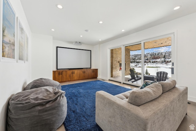 3599 Daybreaker Dr, Park City, UT 84098 - cinema featuring baseboards and recessed lighting