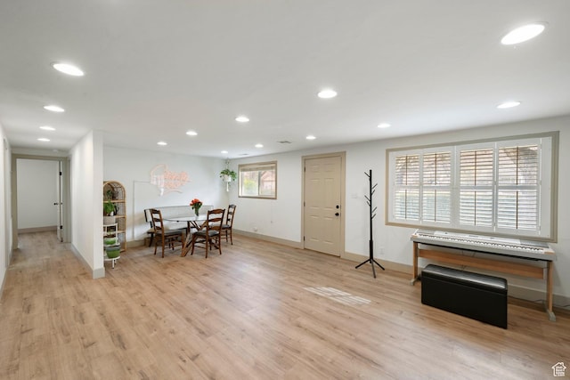 191 N Ash Creek Dr, Toquerville, UT 84774 - dining area featuring recessed lighting, plenty of natural light, and light wood finished floors