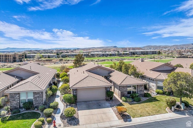 409 N Country Ln Unit 3, St George, UT 84770 - birds eye view of property featuring a mountain view
