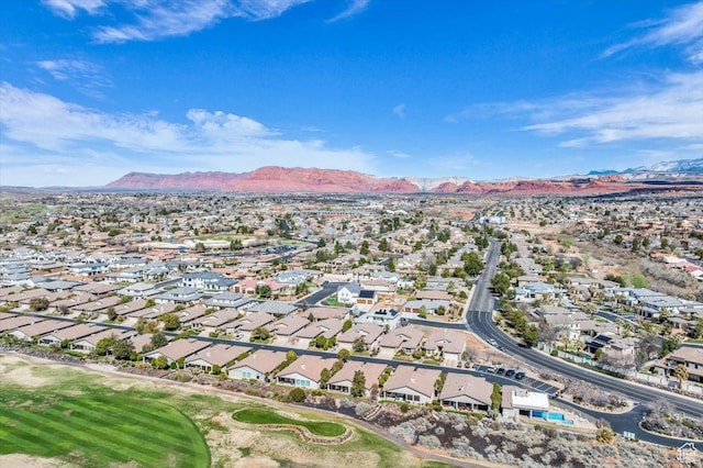 409 N Country Ln Unit 3, St George, UT 84770 - drone / aerial view featuring a mountain view and a residential view