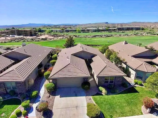 409 N Country Ln Unit 3, St George, UT 84770 - drone / aerial view featuring a mountain view