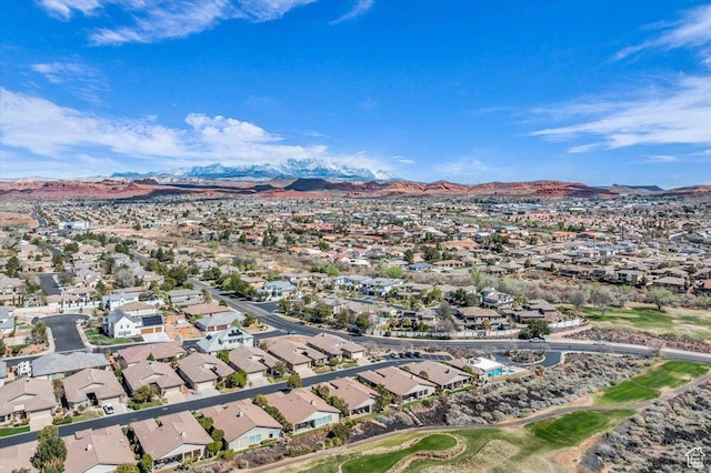 409 N Country Ln Unit 3, St George, UT 84770 - bird's eye view with a mountain view and a residential view