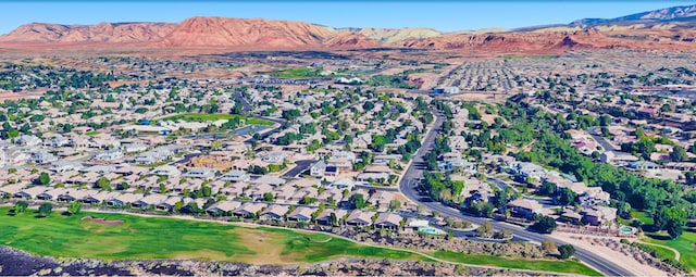409 N Country Ln Unit 3, St George, UT 84770 - drone / aerial view featuring a mountain view and a residential view