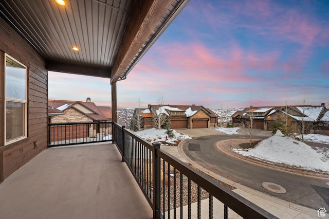 1733 E Viewside Cir, Hideout, UT 84036 - snow covered back of property featuring a residential view