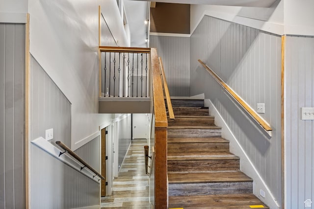 6948 W Dusty Rose Cir, Herriman, UT 84065 - stairs featuring wood finished floors