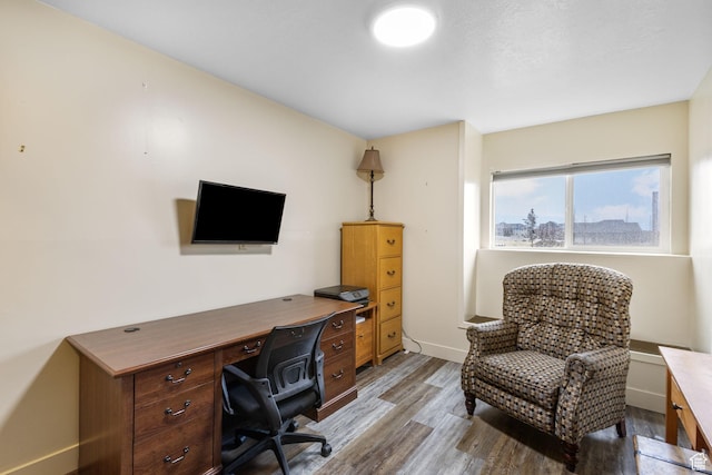 6948 W Dusty Rose Cir, Herriman, UT 84065 - office space with baseboards and wood finished floors