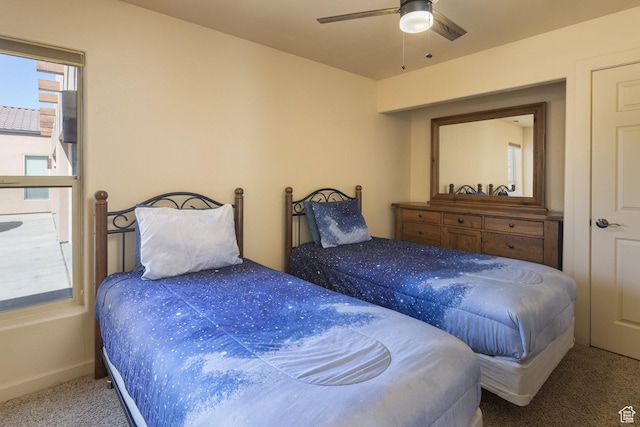 3686 S Spanish Valley Dr Unit U-3, Moab, UT 84532 - carpeted bedroom with ceiling fan