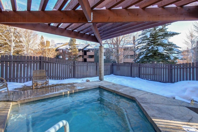 7035 N 2200 W Unit 3W, Park City, UT 84098 - view of swimming pool featuring an in ground hot tub and a fenced backyard